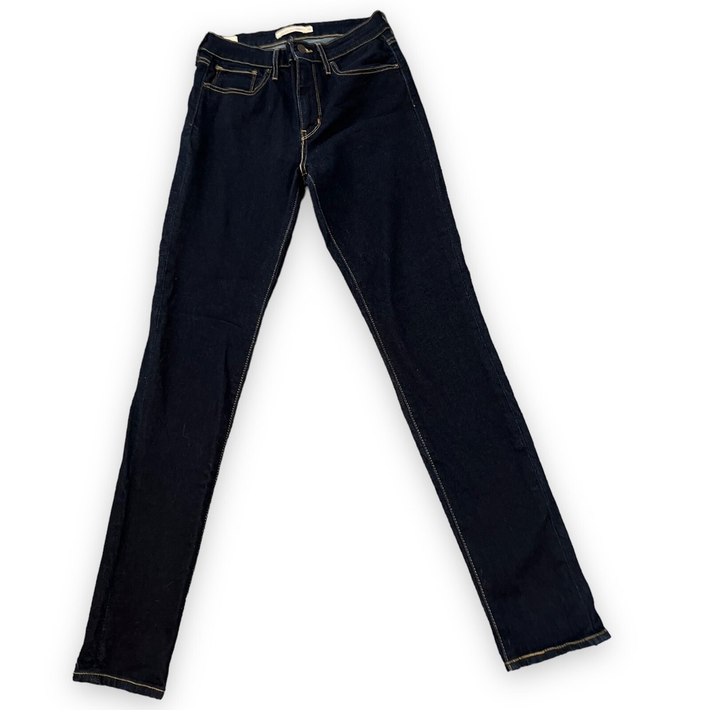 Levis Premium 721 28x28 Jeans Size Dark‎ Wash High Rise Skinny Leg